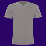 Unisex Triblend Short Sleeve V-Neck Tee