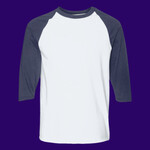 Heavy Cotton Three-Quarter Raglan Sleeve Baseball T-Shirt