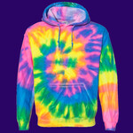 Blended Tie-Dyed Hooded Sweatshirt